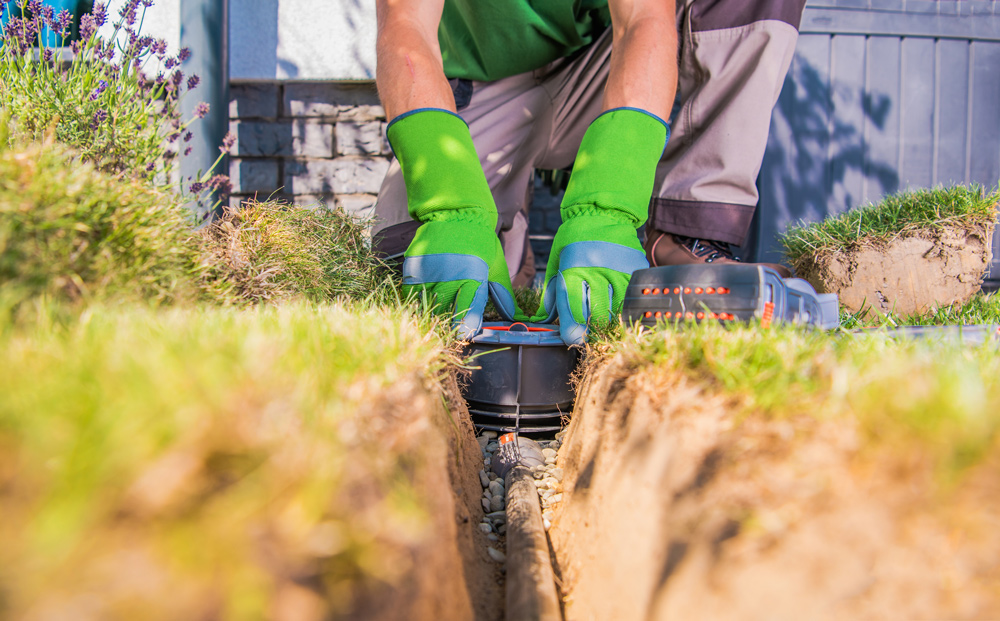 irrigation system installation